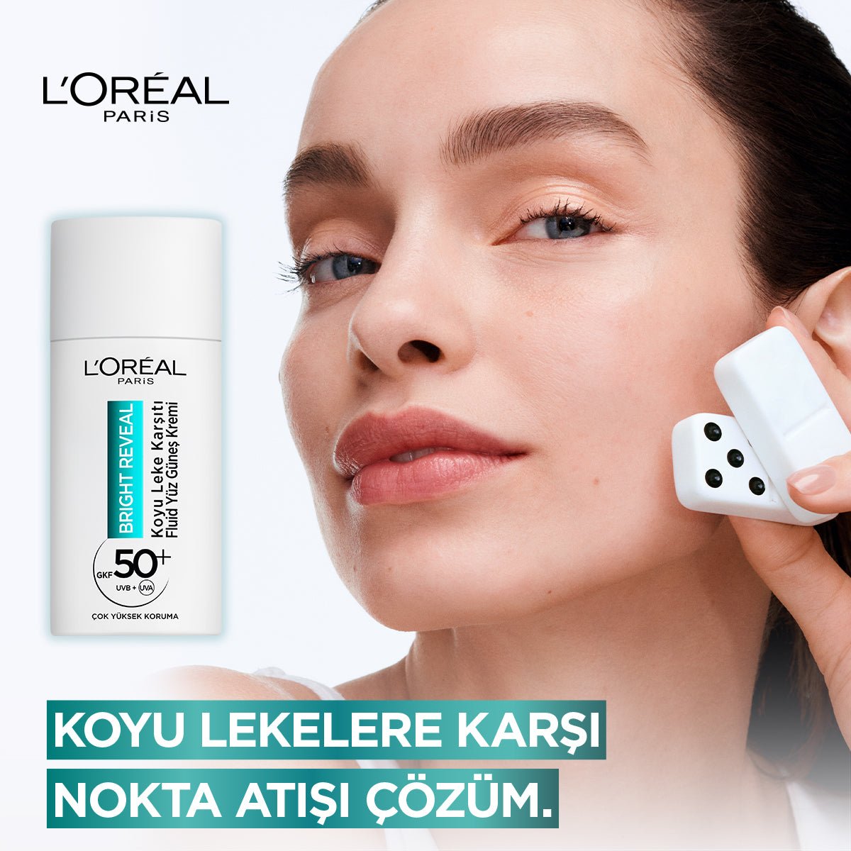 Loreal Paris Bright Reveal Spf 50+ Koyu Leke Karşıtı Fluid Günlük Yüz Güneş Kremi 50ml