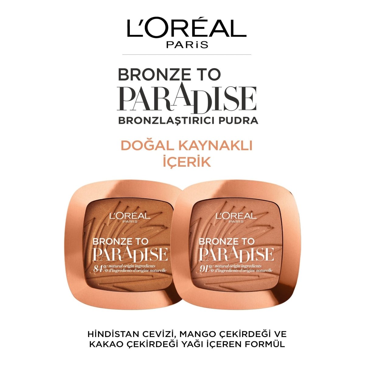 Loreal Paris Bronze to Paradise Mat Bronzlaştırıcı Pudra 02 Baby One More Tan