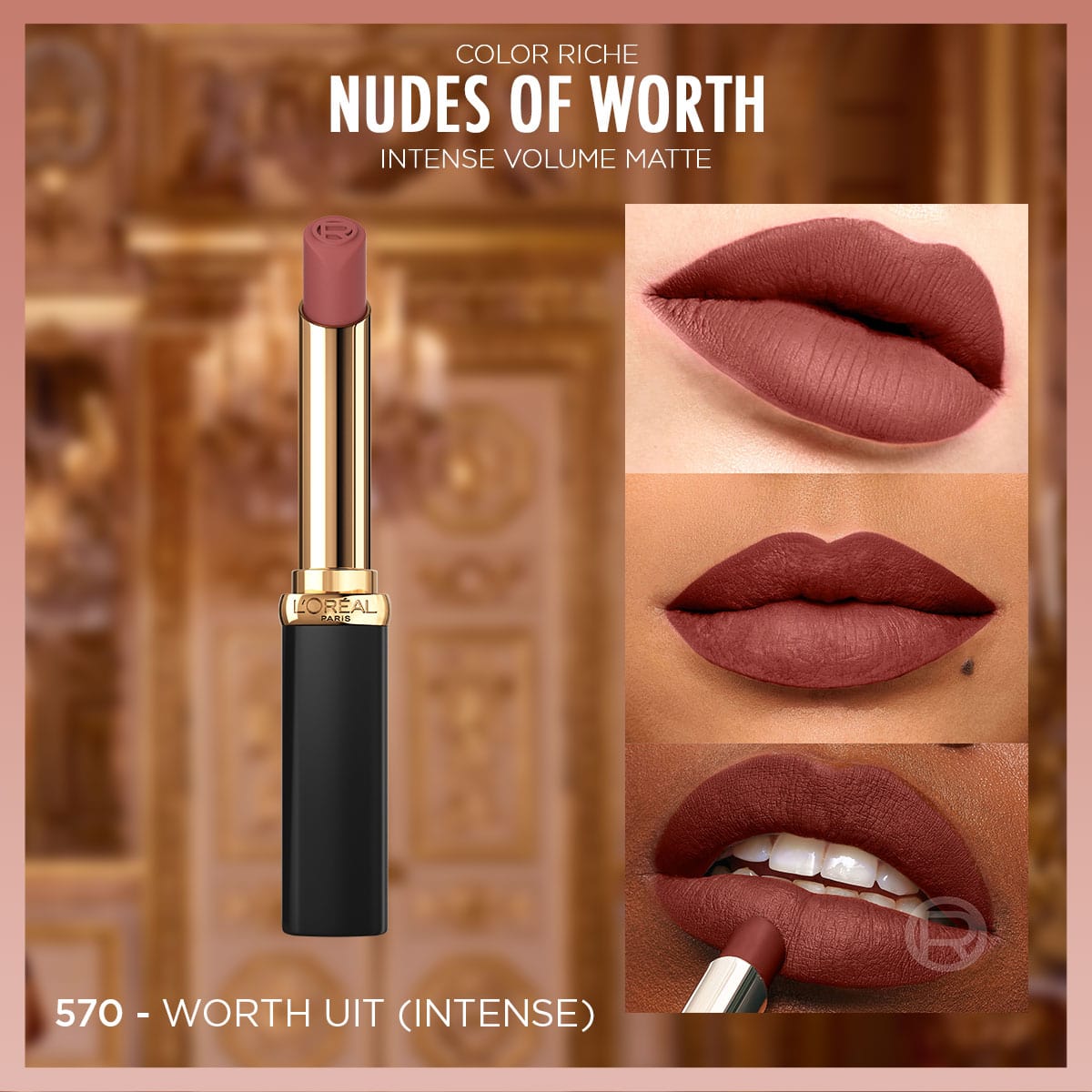 Loreal Paris Color Riche Intense Volume Matte Ruj -  570 Worth It (Intense)