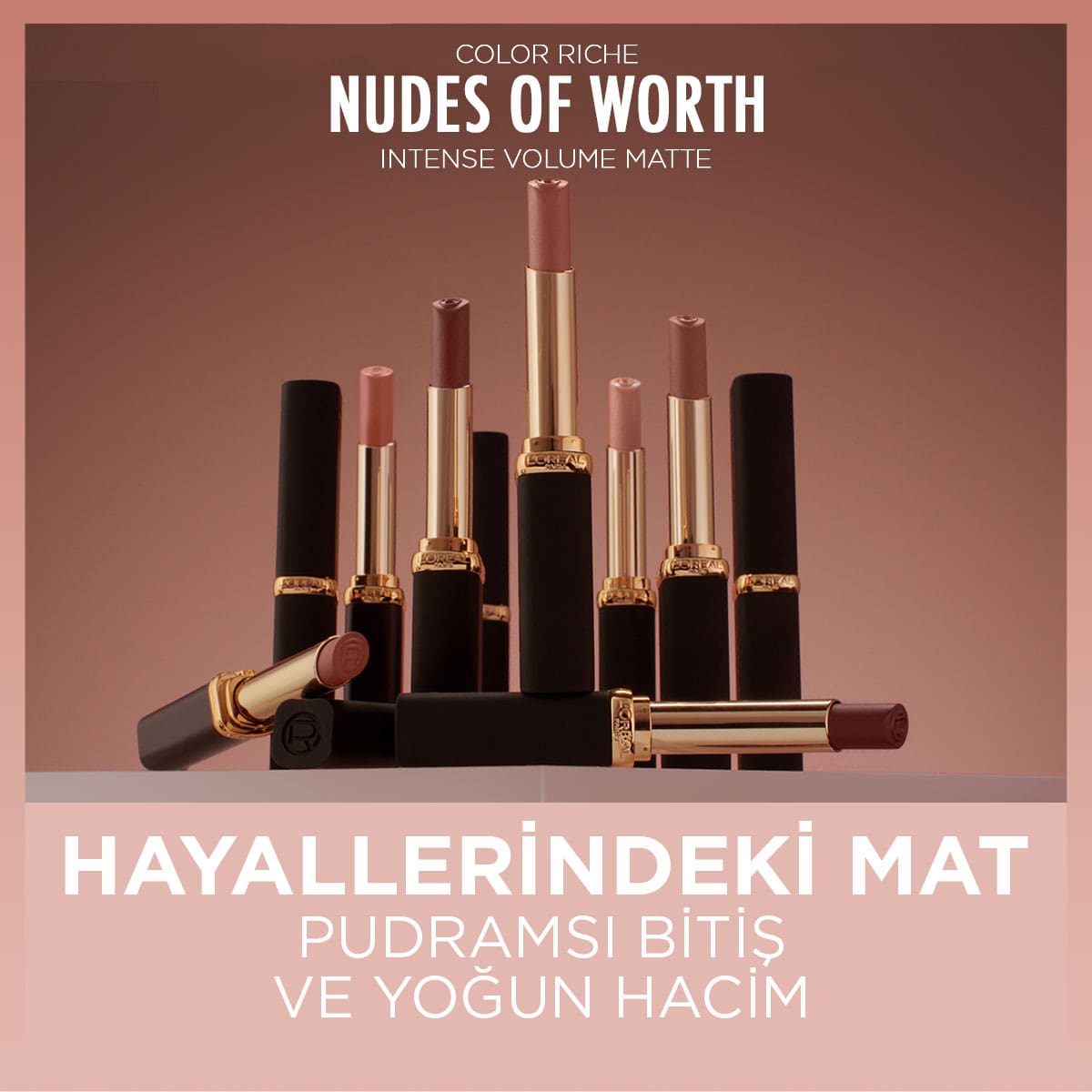 Loreal Paris Color Riche Intense Volume Matte Ruj -  570 Worth It (Intense)