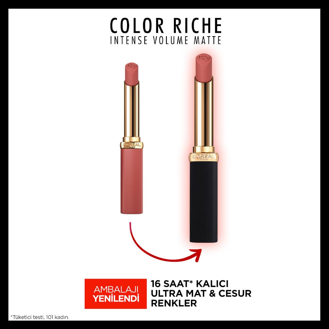 Loreal Paris Color Riche Intense Volume Matte Ruj - 600 Nude Audacious