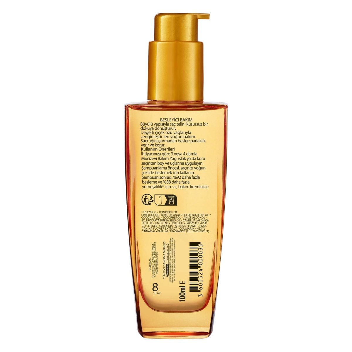 Loreal Paris Elseve Mucizevi Besleyici Bakım Yağı 100 ml