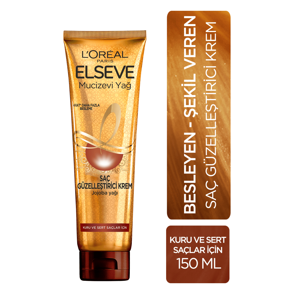 Loreal Paris Elseve Mucizevi Yağ Saç Güzelleştirici Krem 150 ml - Kuru ve Sert Saçlar