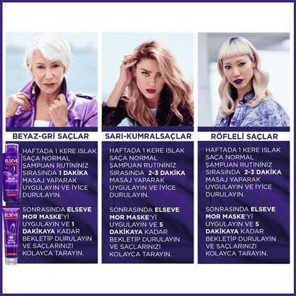 Loreal Paris Elseve Turunculaşma Karşıtı Mor Şampuan 200ml