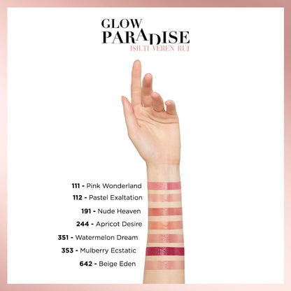Loreal Paris Glow Paradise Balm-in-Lipstick - Işıltı Veren Ruj 112 Pastel Exaltation