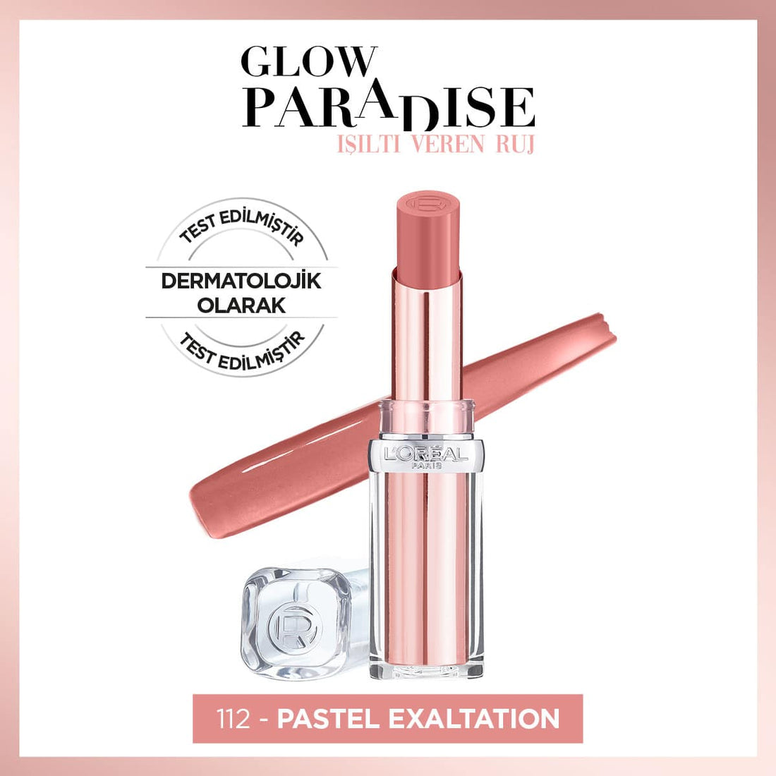 Loreal Paris Glow Paradise Balm-in-Lipstick - Işıltı Veren Ruj 112 Pastel Exaltation