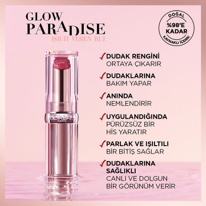 Loreal Paris Glow Paradise Balm-in-Lipstick - Işıltı Veren Ruj 353 Mulberry Ecstatic