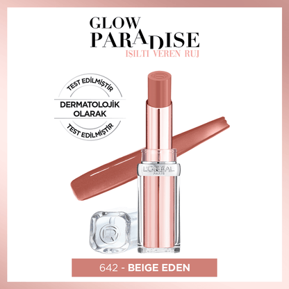 Loreal Paris Glow Paradise Balm-in-Lipstick - Işıltı Veren Ruj 642 Beige Eden