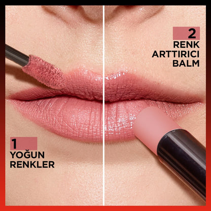 Loreal Paris Infaillible 2-Step 24 Saat Kalıcı Likit Ruj &amp; Balm - 802 Forever Française