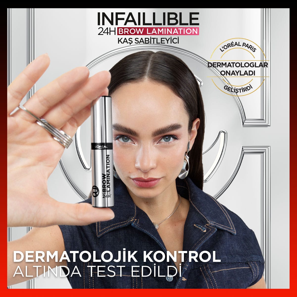 Loreal Paris Infaillible 24H Brow Lamination Şeffaf Kaş Sabitleyici