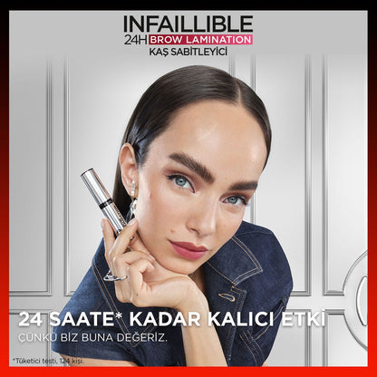 Loreal Paris Infaillible 24H Brow Lamination Şeffaf Kaş Sabitleyici