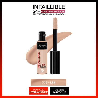 Loreal Paris Infaillible 24H Tüm Yüze Uygulanabilir Kapatıcı - 328 Lin