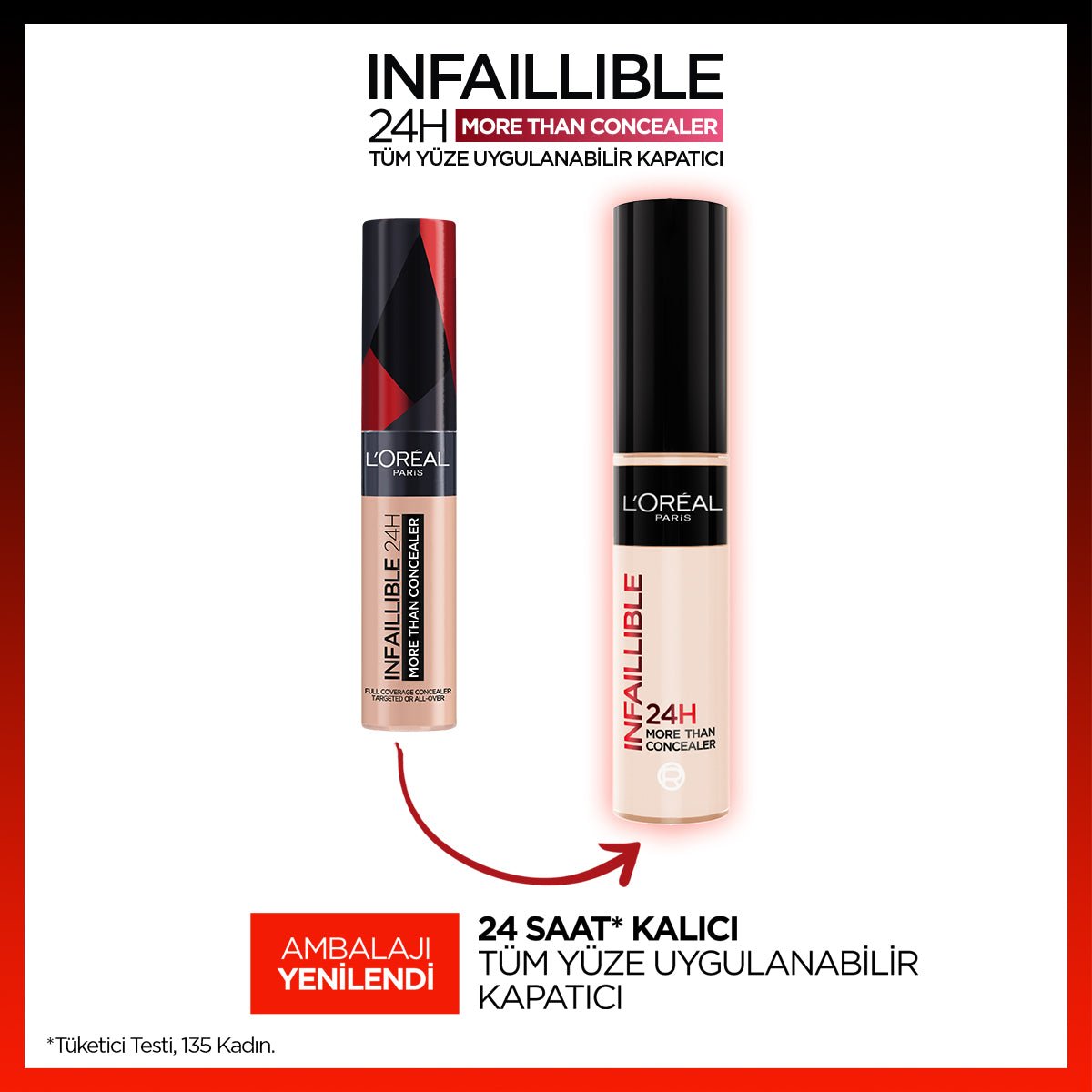 Loreal Paris Infaillible 24H Tüm Yüze Uygulanabilir Kapatıcı - 330 Pecan