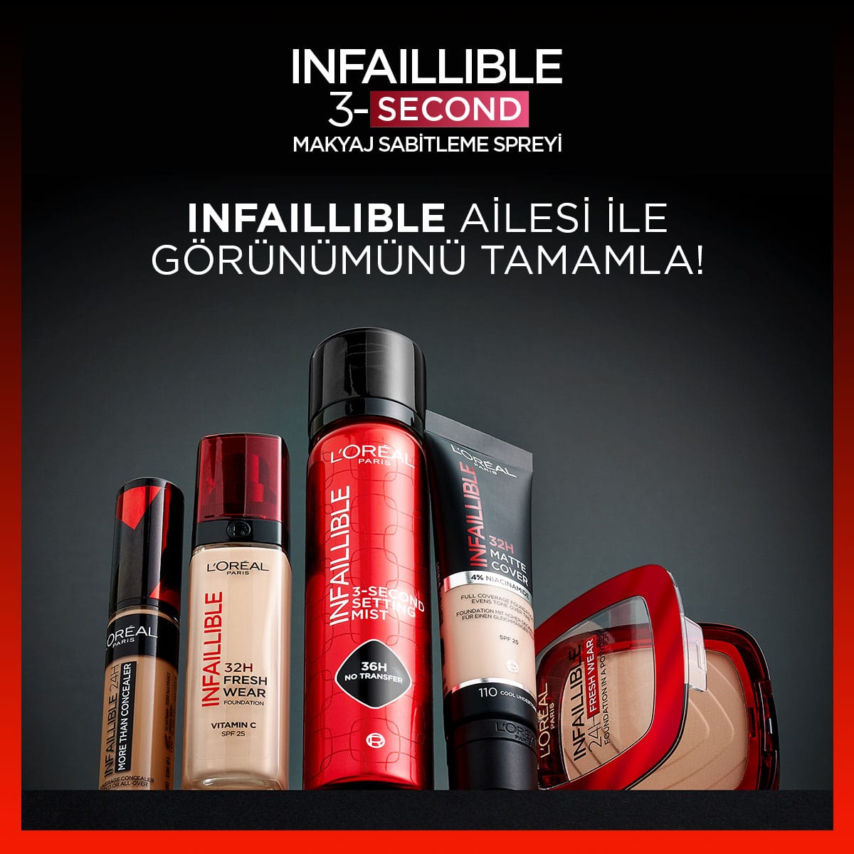Loreal Paris Infaillible 3-Second Makyaj Sabitleme Spreyi