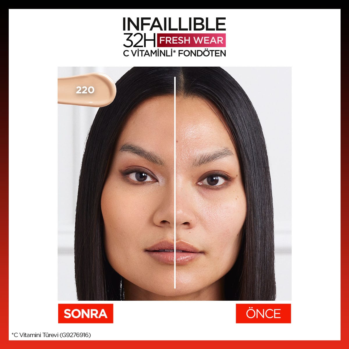 Loreal Paris Infaillible 32H Fresh Wear C Vitaminli Fondöten - 220 Sand