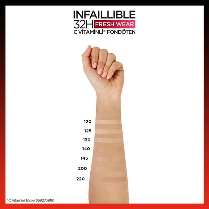 Loreal Paris Infaillible 32H Fresh Wear C Vitaminli Fondöten - 220 Sand