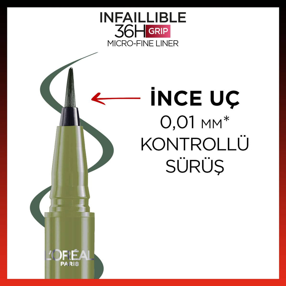 Loreal Paris Infaillible 36H Grip Micro Fine Eyeliner 05 Sage Green