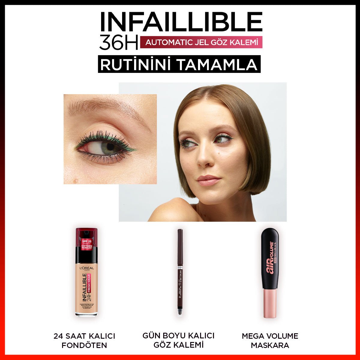 Loreal Paris Infaillible Automatic Jel Göz Kalemi - Kahverengi