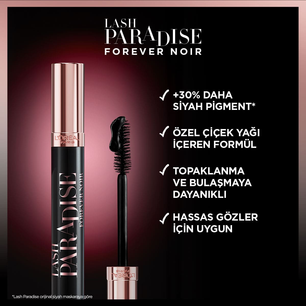 Loreal Paris Lash Paradise Forever Noir Maskara