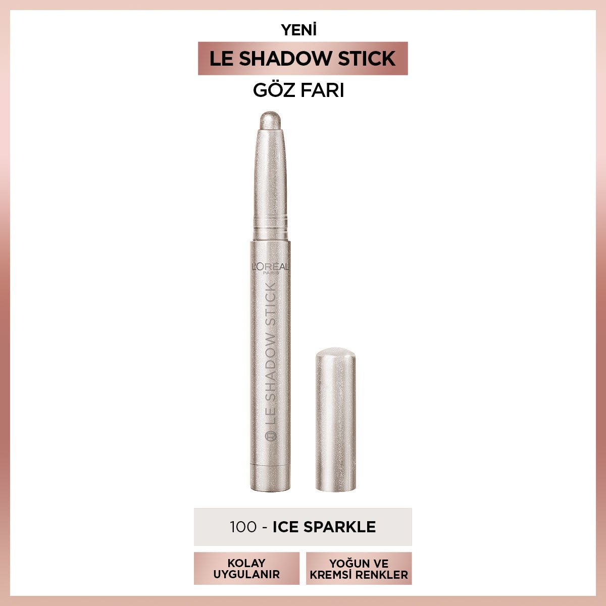 Loreal Paris Le Shadow Stick Göz Farı - 100 Ice Sparkle