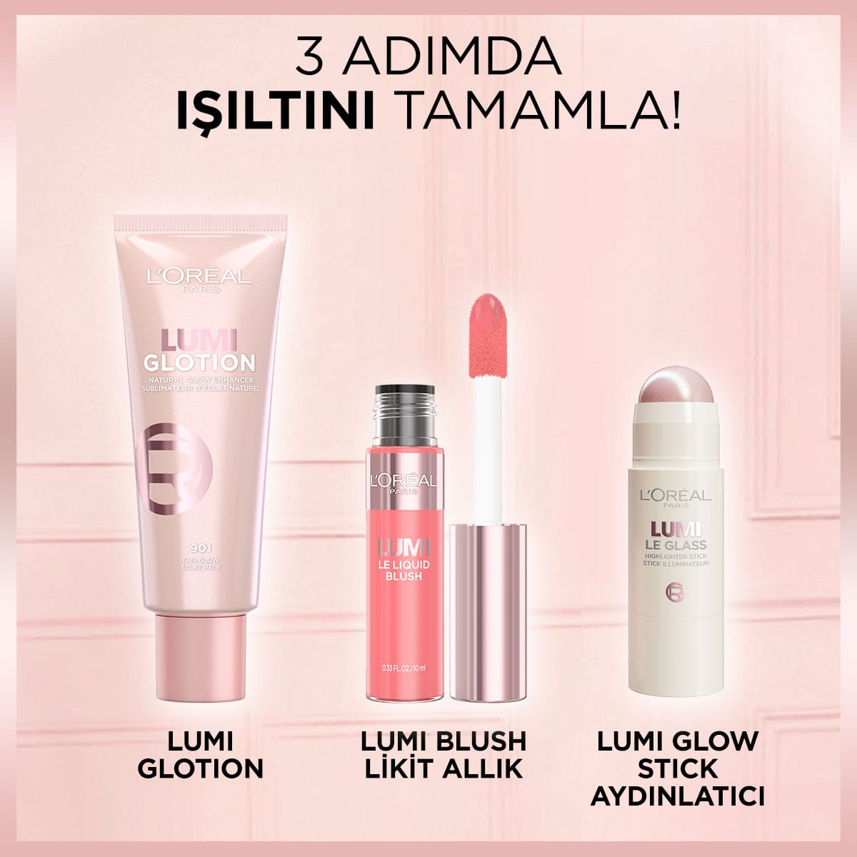 Loreal Paris Lumi Blush Likit Allık - 625 Glowy Gold Pink