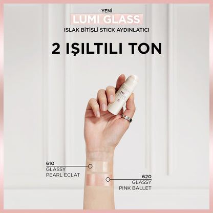 Loreal Paris Lumi Glass Islak Bitişli Stick Aydınlatıcı - 610 Glassy Pearl Eclat
