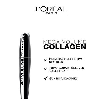 Loreal Paris Mega Volume Collagene 24H Siyah Maskara