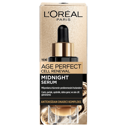 Loreal Paris Midnight Serum Cilt Yenileme &amp; Cilt Görünümü Canlandırma Etkili- 30 ML