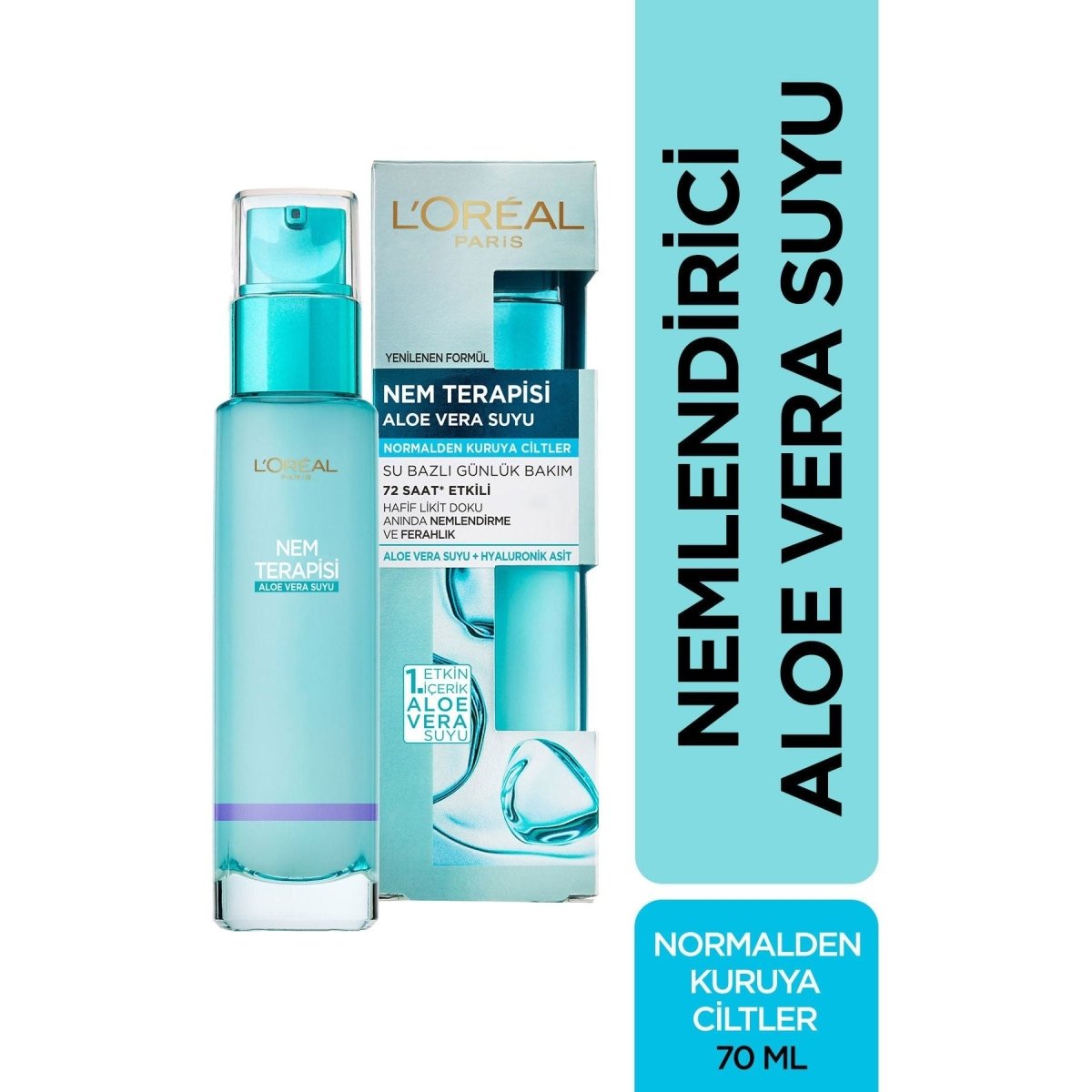 Loreal Paris Nem Terapisi Aloe Vera Suyu Normalden Kuruya Ciltler 70 ml