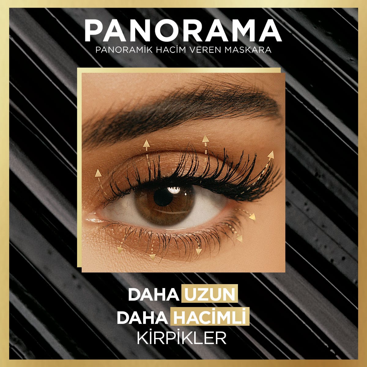 Loreal Paris Panorama Hacim Veren Maskara Koyu Kahverengi