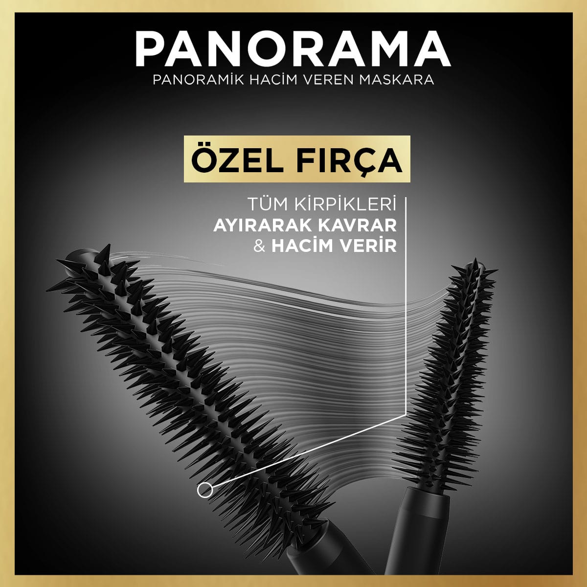 Loreal Paris Panorama Hacim Veren Maskara Siyah