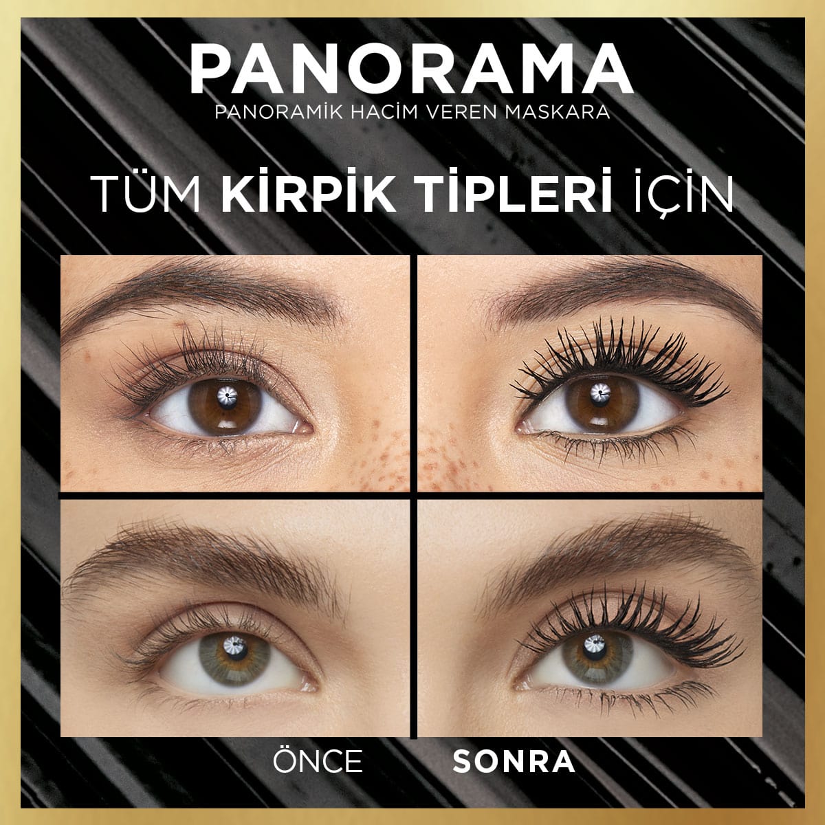 Loreal Paris Panorama Hacim Veren Maskara Siyah