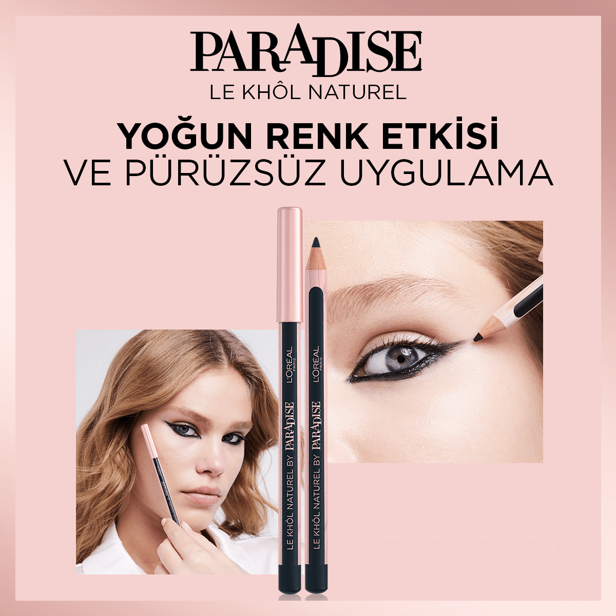 Loreal Paris Paradise Le Khol Göz Kalemi 101 Midnight Black Siyah Göz Kalemi