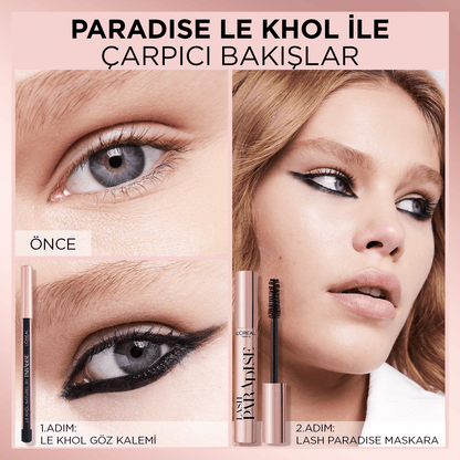 Loreal Paris Paradise Le Khol Göz Kalemi 102 Pure Espresso Kahverengi Göz Kalemi