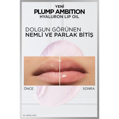 Loreal Paris Plump Ambition Hyaluron Lip Oil Besleyici ve Nemlendirici Dudak Parlatıcısı - 510 La Nuit Sparkle