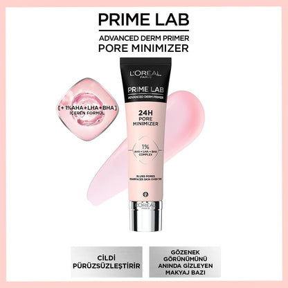 Loreal Paris Prime Lab Pore Minimizer Gözenek Küçültücü AHA ve BHA İçeren Primer