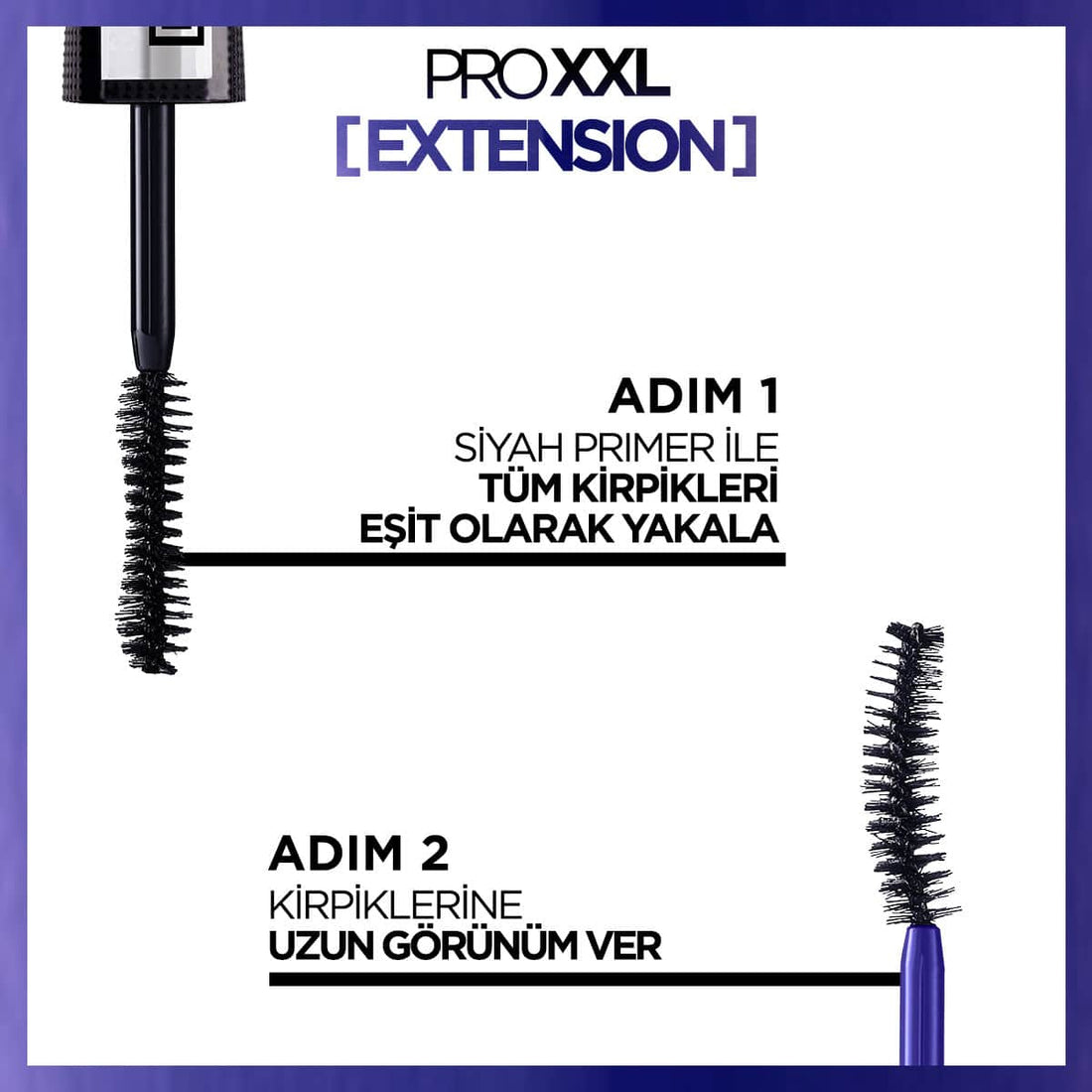 Loreal Paris Pro XXL Extension Çift Taraflı Maskara - Uzunluk Etkisi