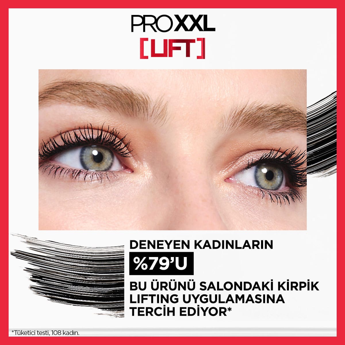 Loreal Paris Pro XXL Lift Çift Taraflı Maskara - Kirpik Lifting Etkisi