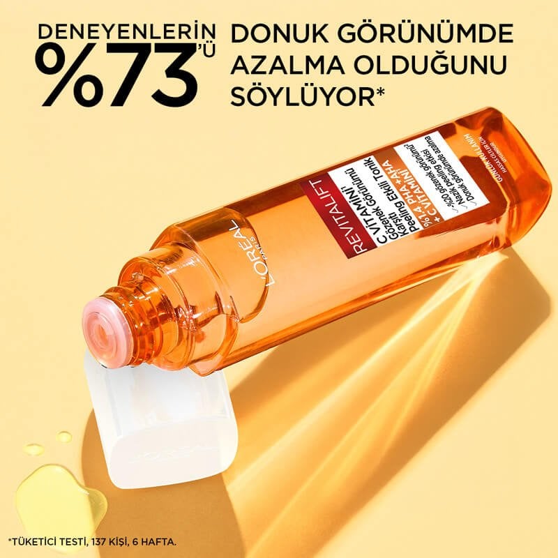 Loreal Paris Revitalift C Vitamini Gözenek Görünümü Karşıtı Peeling Etkili Tonik 180 ml