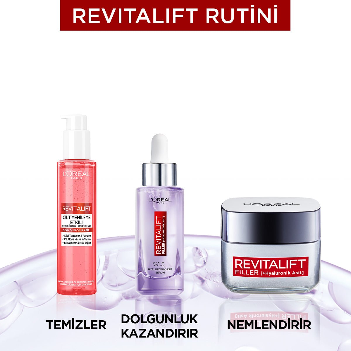 Loreal Paris Revitalift Cilt Yenileme Etkili Temizleme Jeli 150ML - Glikolik Asit