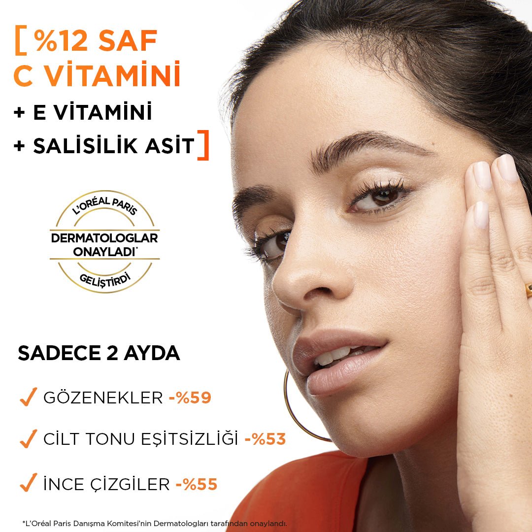 Loreal Paris Revitalift Clinical %12 Saf C Vitamini Aydınlatıcı, Ton Eşitleyici, Gözenek Karşıtı Serum 30 ml
