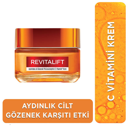 Loreal Paris Revitalift Clinical Aydınlatıcı &amp; Gözenek Pürüzsüzleştirici C Vitamini Krem