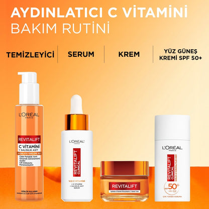 Loreal Paris Revitalift Clinical Aydınlatıcı &amp; Gözenek Pürüzsüzleştirici C Vitamini Krem