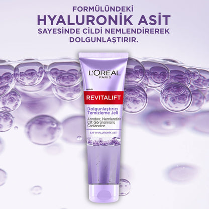 Loreal Paris Revitalift Dolgunlaştırıcı Temizleme Jeli 150ml - Hyaluronik Asit