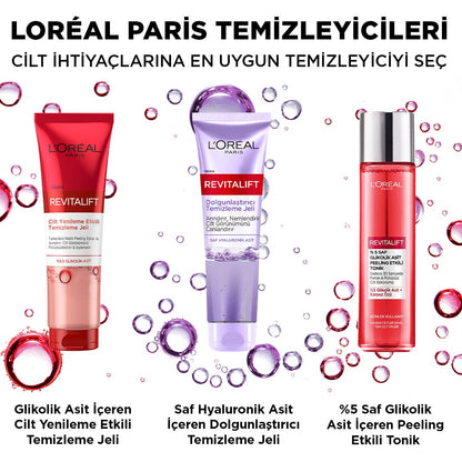 Loreal Paris Revitalift Dolgunlaştırıcı Temizleme Jeli 150ml - Hyaluronik Asit
