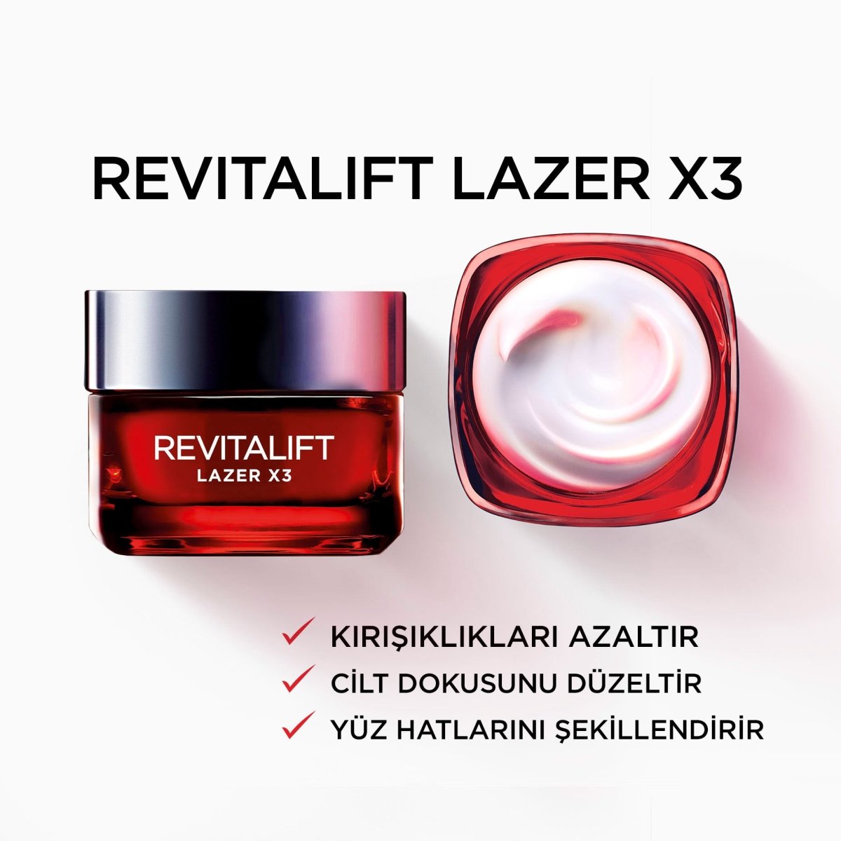 Loreal Paris Revitalift Lazer X3 Yoğun Yaşlanma Karşıtı Gece Bakım Kremi