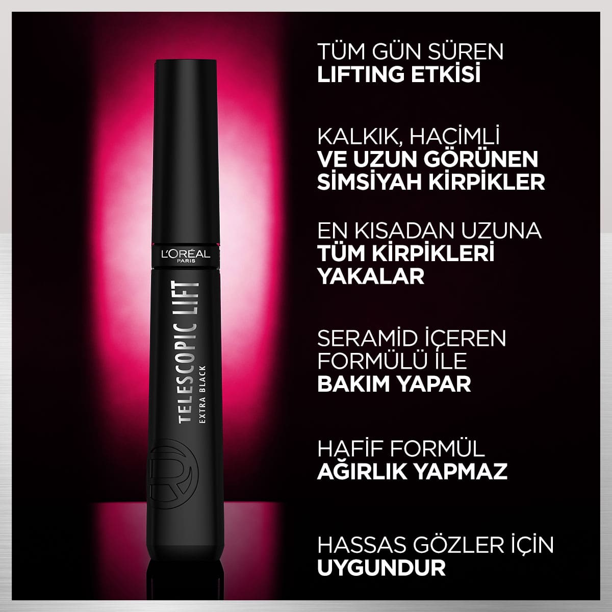 Loreal Paris Telescopic Lift Extra Black Maskara