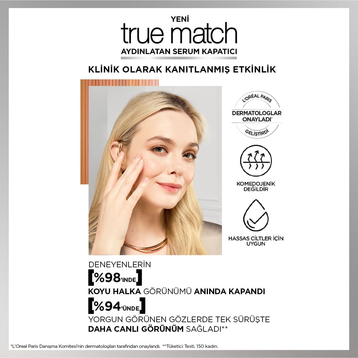 Loreal Paris True Match Aydınlatan Serum Kapatıcı - 1.5N 11 ml