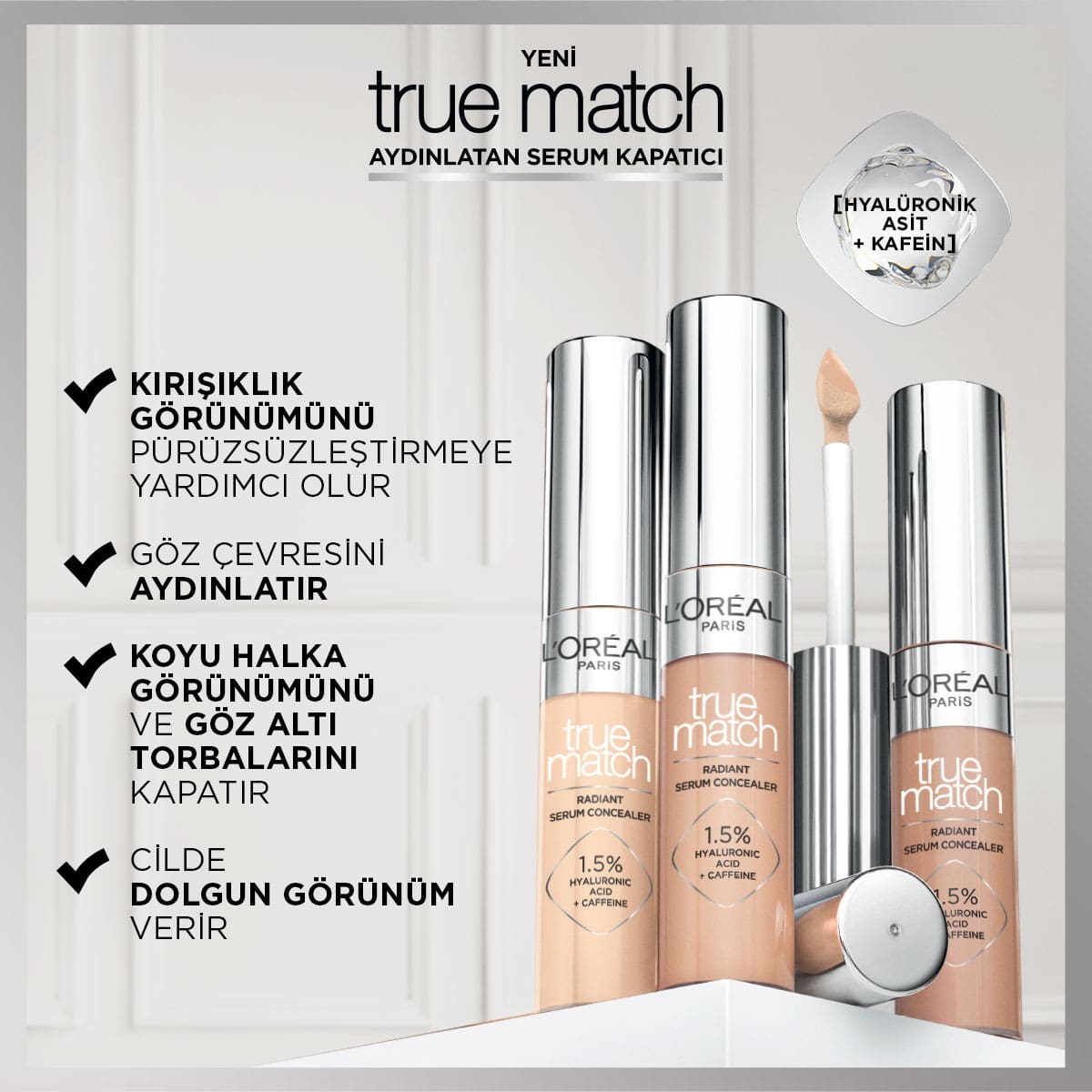 Loreal Paris True Match Aydınlatan Serum Kapatıcı - 1N 11 ml