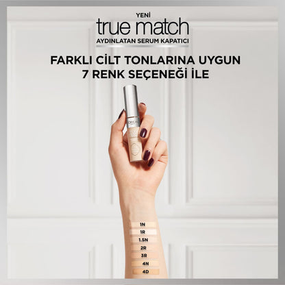 Loreal Paris True Match Aydınlatan Serum Kapatıcı - 4N 11 ml